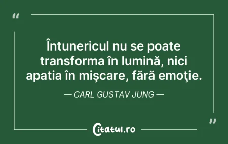 Întunericul nu se poate transforma în ...