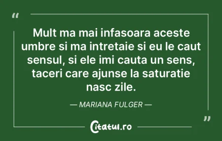 Mult ma mai infasoara aceste umbre si ma... Mult ma mai infasoara aceste umbre si ma...