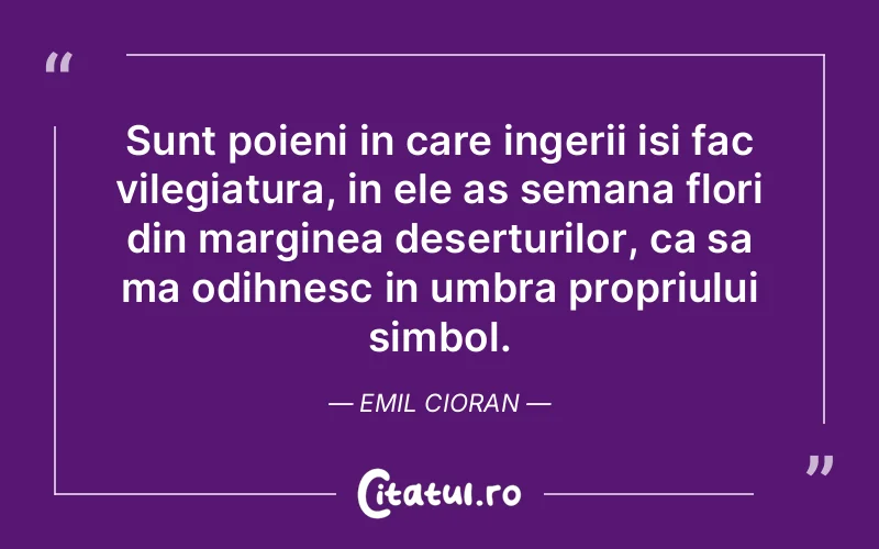Citat Emil Cioran - citate spiritualitate