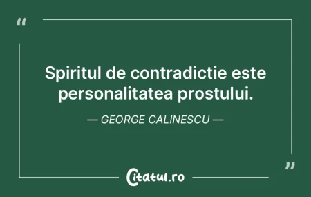 Spiritul de contradictie este personalit... Spiritul de contradictie este personalit...