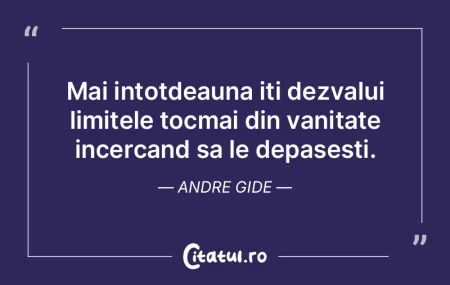 Mai intotdeauna iti dezvalui limitele to... Mai intotdeauna iti dezvalui limitele to...