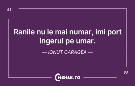 Ranile nu le mai numar, imi port ingerul... Ranile nu le mai numar, imi port ingerul...