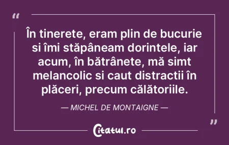În tinerețe, eram plin de bucurie și ... În tinerețe, eram plin de bucurie și ...