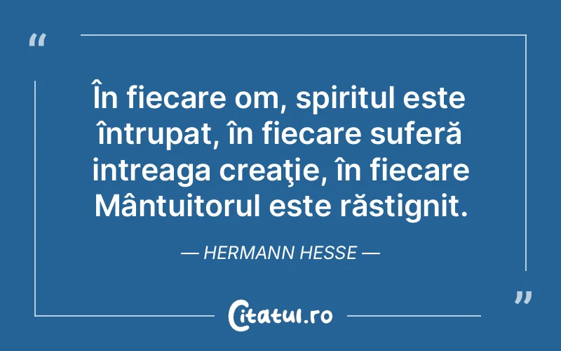 Citat Hermann Hesse - citate spiritualitate