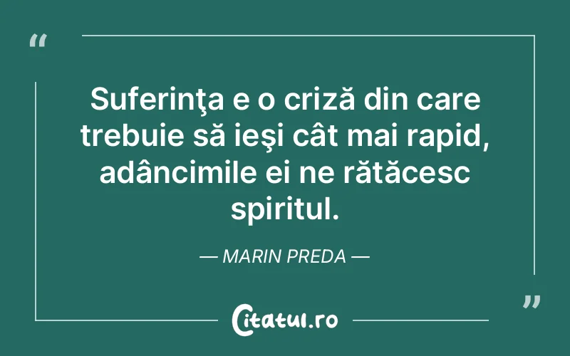 Citat Marin Preda - citate spiritualitate