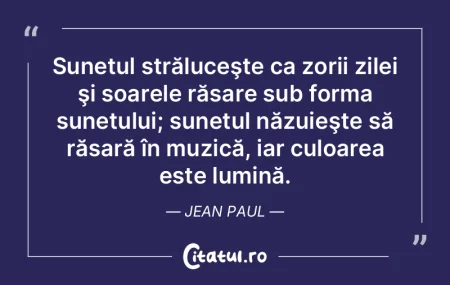 Sunetul străluceşte ca zorii zilei şi... Sunetul străluceşte ca zorii zilei şi...