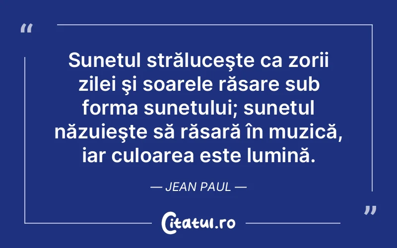 Citat Jean Paul - citate spiritualitate