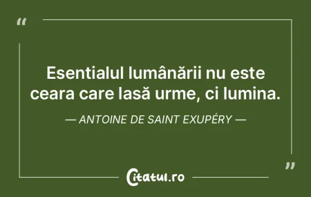 Esențialul lumânării nu este ceara ca... Esențialul lumânării nu este ceara ca...
