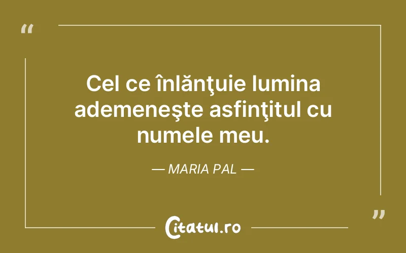 Citat Maria Pal - citate spiritualitate