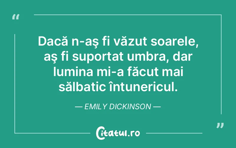 Citat Emily Dickinson - citate spiritualitate