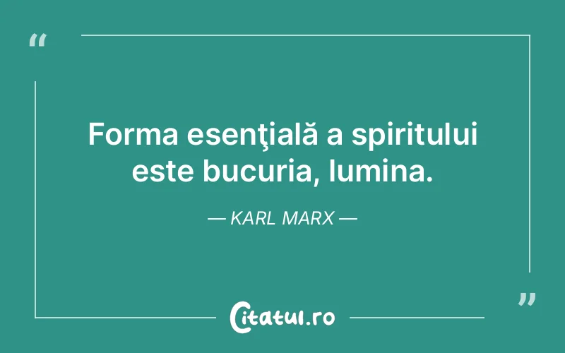 Citat Karl Marx - citate spiritualitate
