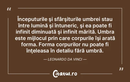 Începuturile şi sfârşiturile umbrei ...