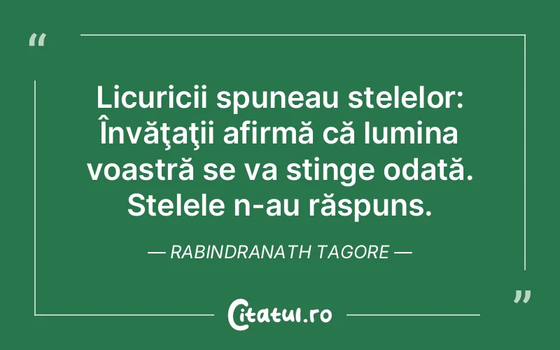 Citat Rabindranath Tagore - citate spiritualitate