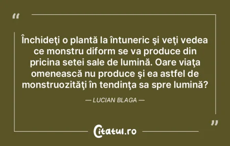 Închideţi o plantă la întuneric şi ... Închideţi o plantă la întuneric şi ...