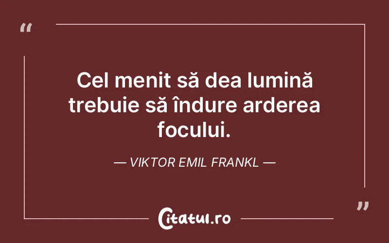 Citat Viktor Emil Frankl - citate spiritualitate