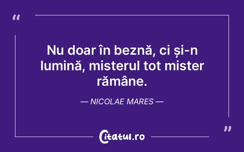 Citat Nicolae Mares - citate spiritualitate