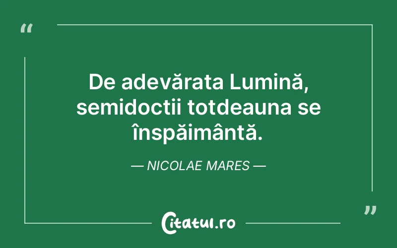 Citat Nicolae Mares - citate spiritualitate