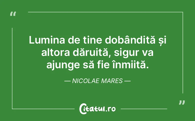 Citat Nicolae Mares - citate spiritualitate
