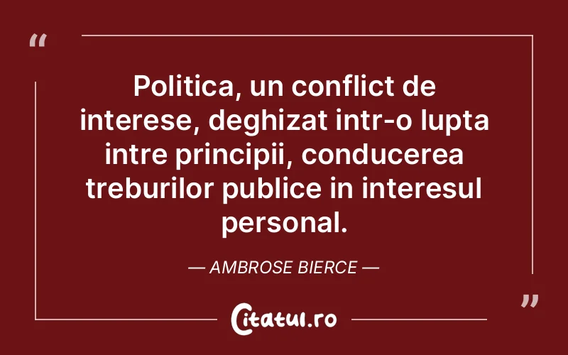 Citat Ambrose Bierce - citate spiritualitate