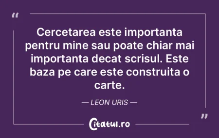 Cercetarea este importanta pentru mine s... Cercetarea este importanta pentru mine s...