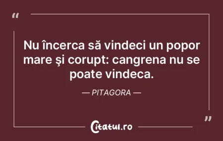 Nu încerca să vindeci un popor mare ş... Nu încerca să vindeci un popor mare ş...
