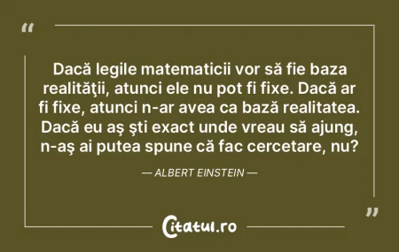 Dacă legile matematicii vor să fie baz... Dacă legile matematicii vor să fie baz...