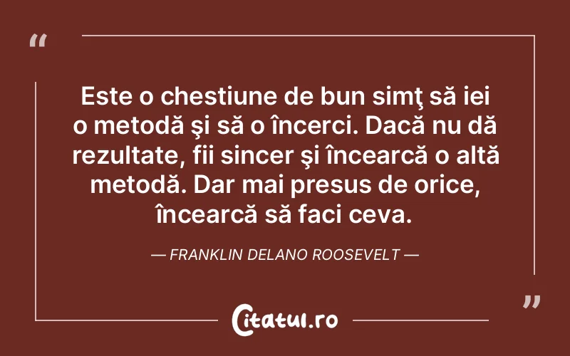 Citat Franklin Delan - citate spiritualitate