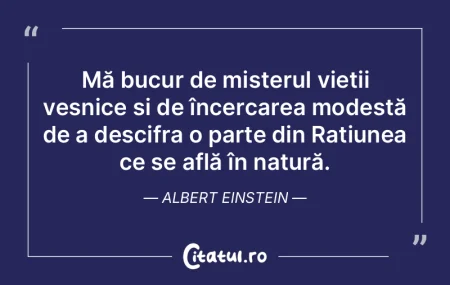 Mă bucur de misterul vieÈ›ii veÈ™nice È... Mă bucur de misterul vieÈ›ii veÈ™nice È...