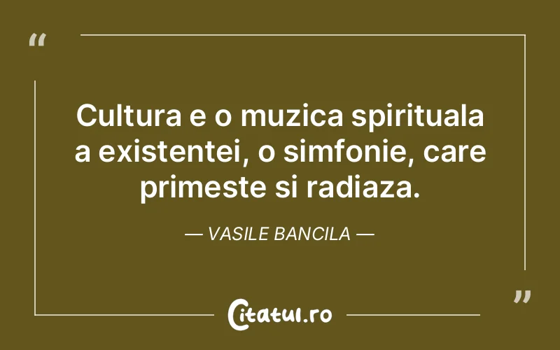 Citat Vasile Bancila - citate spiritualitate