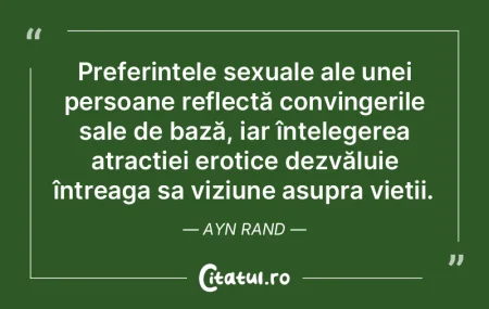Preferințele sexuale ale unei persoane ...
