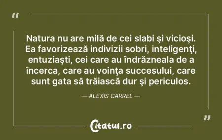 Natura nu are milă de cei slabi şi vic... Natura nu are milă de cei slabi şi vic...