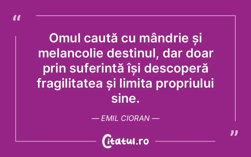 Citat Emil Cioran - citate spiritualitate
