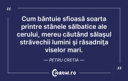 Cum bântuie sfioasă soarta printre stÃ... Cum bântuie sfioasă soarta printre stÃ...