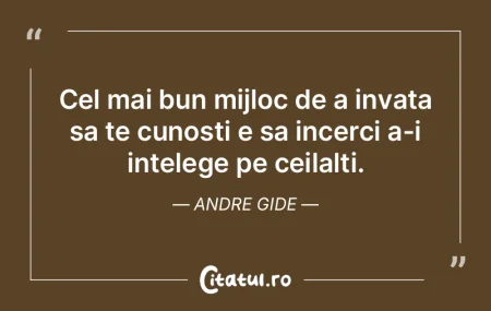 Cel mai bun mijloc de a invata sa te cun... Cel mai bun mijloc de a invata sa te cun...