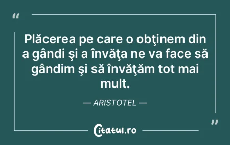 Plăcerea pe care o obţinem din a gând... Plăcerea pe care o obţinem din a gând...