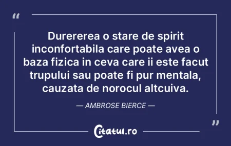 Durererea o stare de spirit inconfortabi... Durererea o stare de spirit inconfortabi...