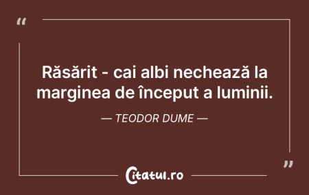 Răsărit - cai albi nechează la margin... Răsărit - cai albi nechează la margin...