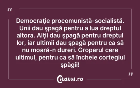 Democraţie procomunistă-socialistă. U... Democraţie procomunistă-socialistă. U...