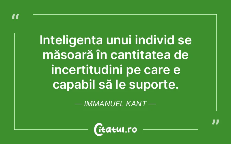 Citat Immanuel Kant - citate spiritualitate