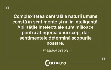 Complexitatea centrală a naturii umane ... Complexitatea centrală a naturii umane ...