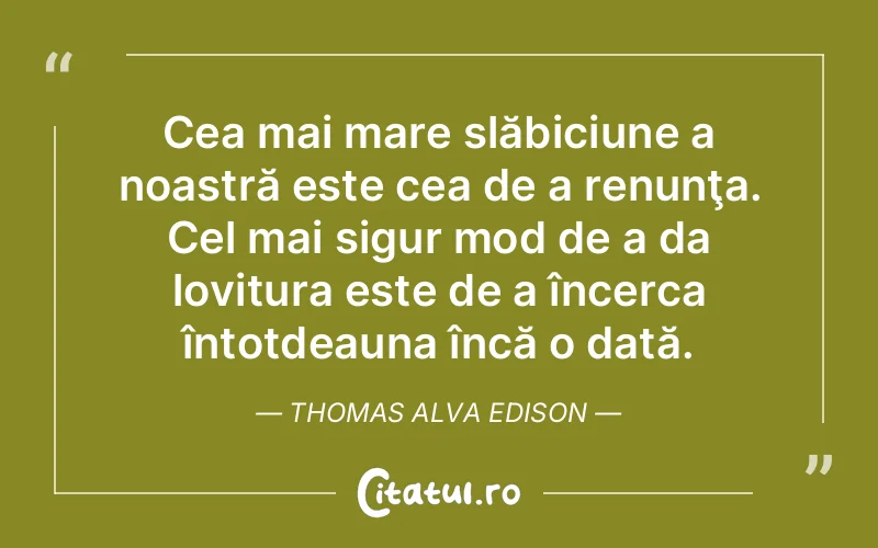 Citat Thomas Alva Edison - citate spiritualitate