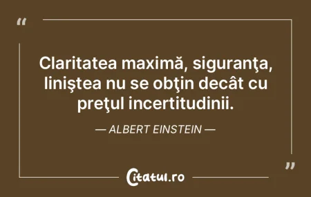Claritatea maximă, siguranţa, linişte... Claritatea maximă, siguranţa, linişte...