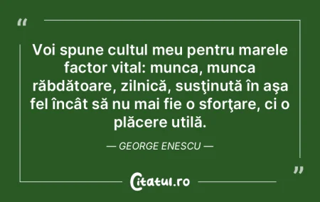 Voi spune cultul meu pentru marele facto... Voi spune cultul meu pentru marele facto...