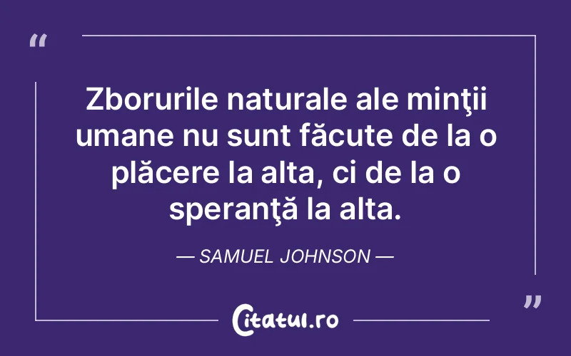 Citat Samuel Johnson - citate spiritualitate