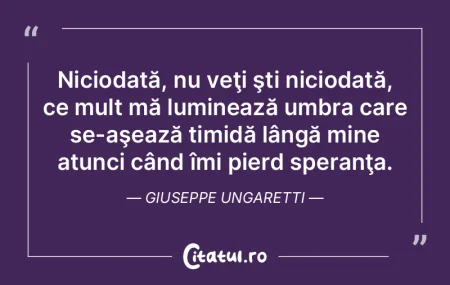 Niciodată, nu veţi şti niciodată, ce... Niciodată, nu veţi şti niciodată, ce...