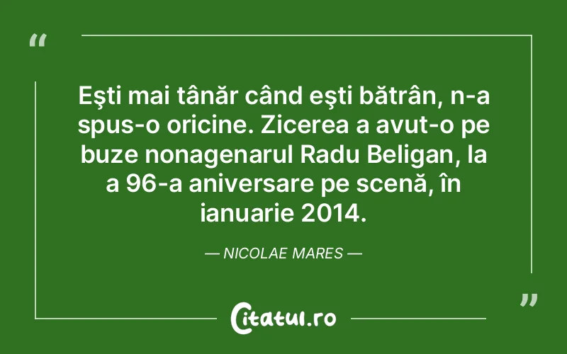 Citat Nicolae Mares - citate spiritualitate