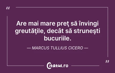 Are mai mare preÅ£ să învingi greutăÅ... Are mai mare preÅ£ să învingi greutăÅ...