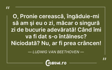 O, Pronie cerească, îngăduie-mi să a... O, Pronie cerească, îngăduie-mi să a...