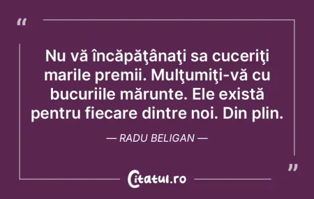 Nu vă încăpăţânaţi sa cuceriţi m...