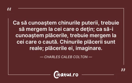 Ca să cunoaştem chinurile puterii, tre... Ca să cunoaştem chinurile puterii, tre...